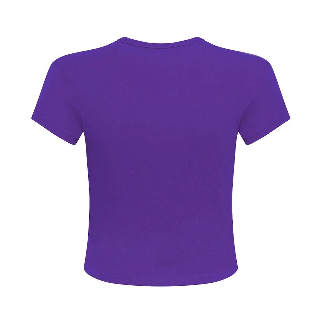 Los Angeles Lakers Hype and Vice Women's Small Logo Cropped Baby T-Shirt
