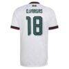 Obed Vargas Mexico National Team adidas 2026 Away On-Field Authentic Jersey - White - Detail View