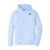 New York Yankees Peter Millar Pine Sugar Stripe Performance Hoodie - - Front View