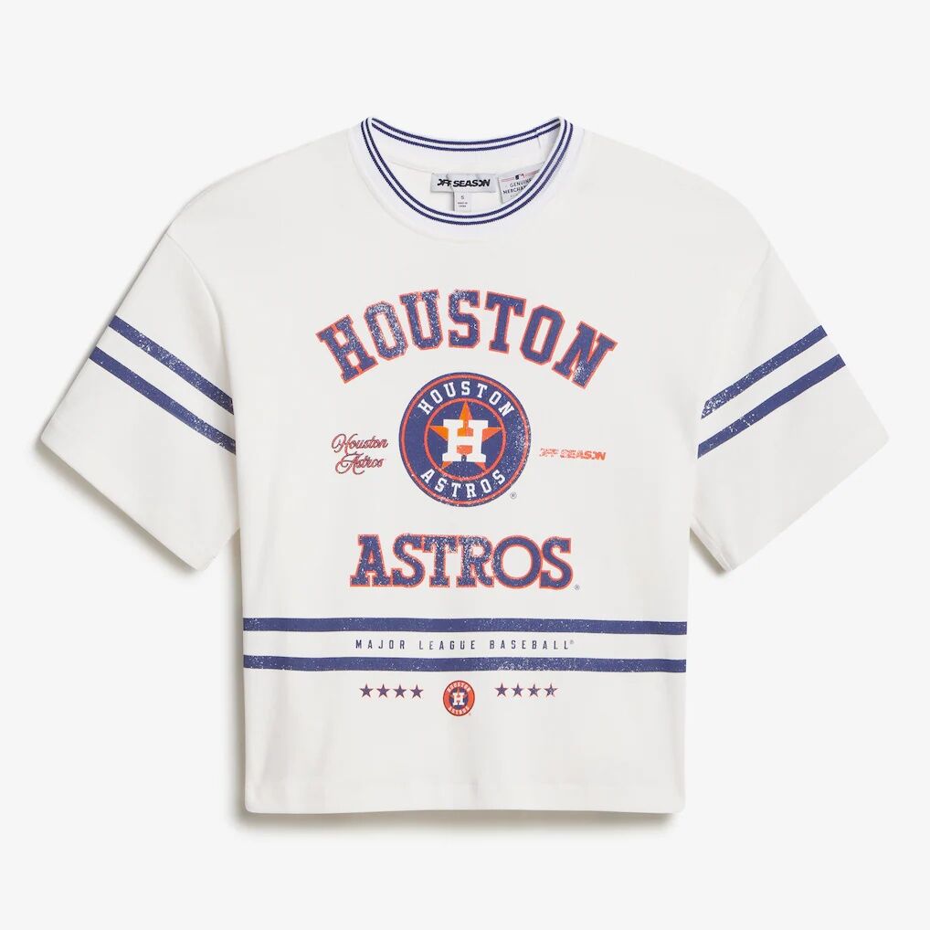 Houston Astros Off Season x MLB Women's Lace-Back T-Shirt
