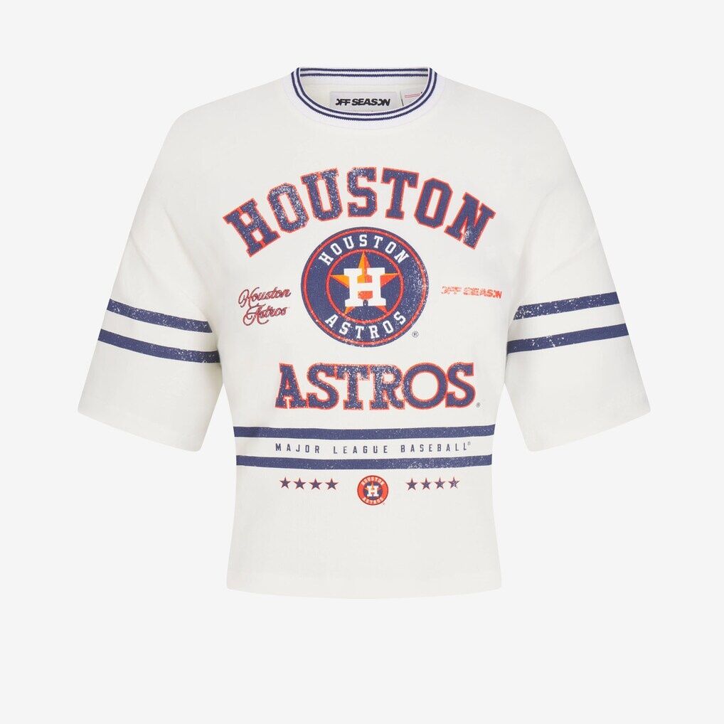 Houston Astros Off Season x MLB Women's Lace-Back T-Shirt