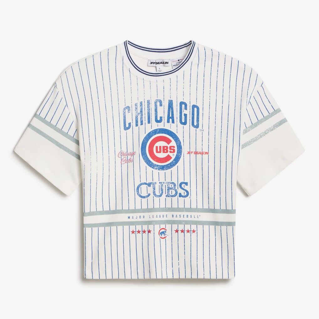 Chicago Cubs Off Season x MLB Women's Lace-Back T-Shirt