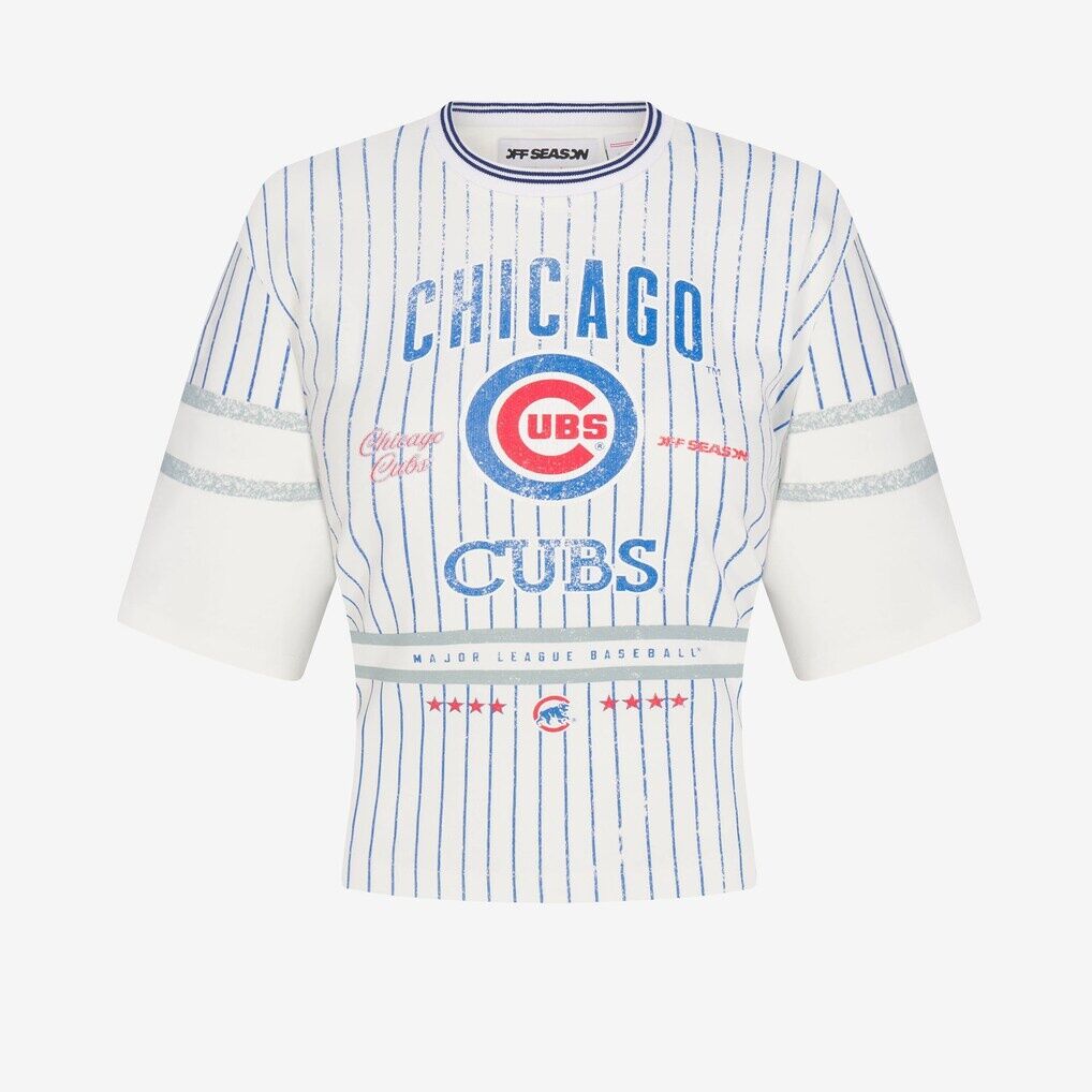Chicago Cubs Off Season x MLB Women's Lace-Back T-Shirt