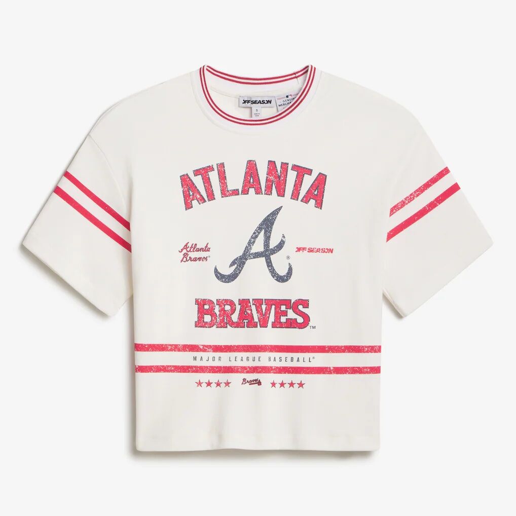 Atlanta Braves Off Season x MLB Women's Lace-Back T-Shirt