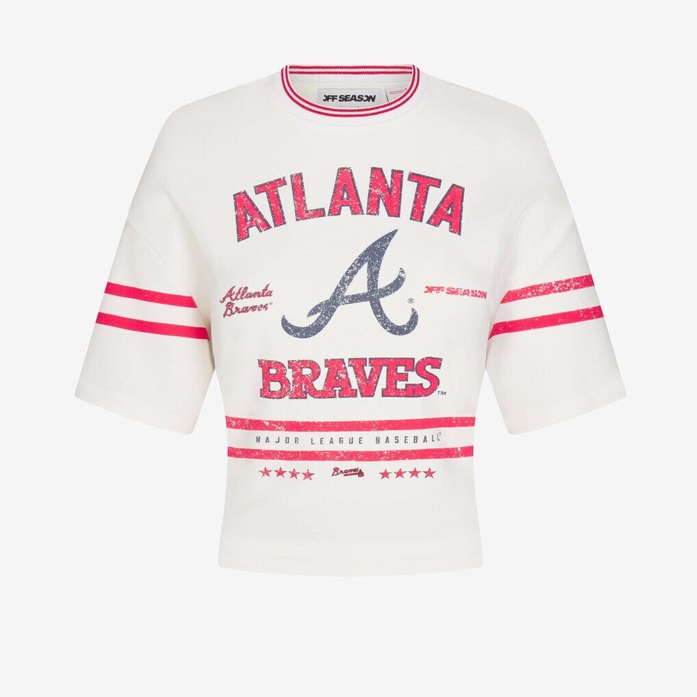Atlanta Braves Off Season x MLB Women's Lace-Back T-Shirt