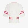 Atlanta Braves Off Season x MLB Women's Lace-Back T-Shirt - White - Side View