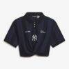 New York Yankees Off Season x MLB Women's Rugby T-Shirt - Navy - Front View