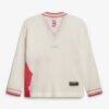 Boston Red Sox Off Season x MLB Women's Oversized Open-Knit Sweatshirt - White - Side View