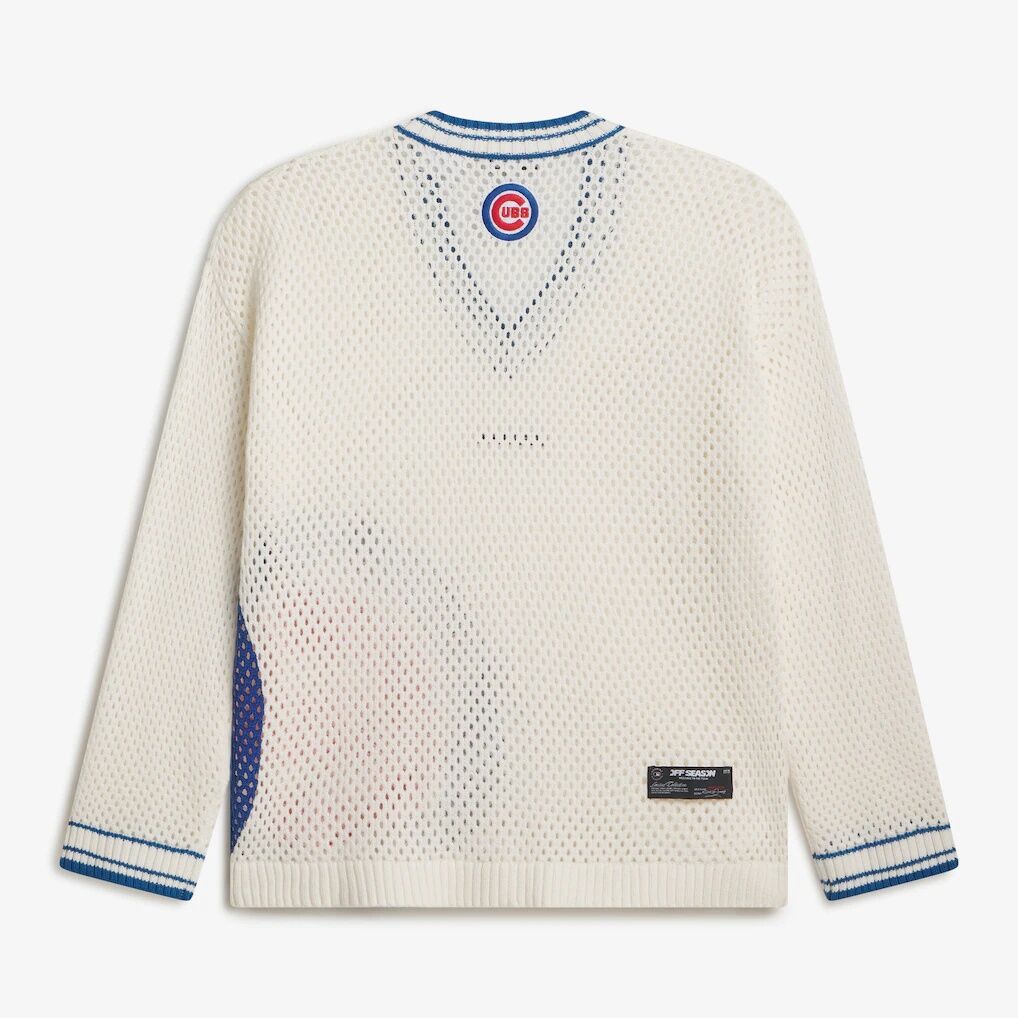 Chicago Cubs Off Season x MLB Women's Oversized Open-Knit Sweatshirt