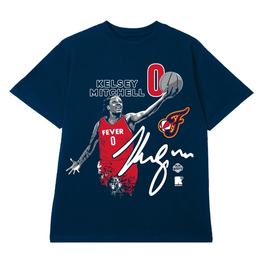 Kelsey Mitchell Indiana Fever round21 Unisex Player Graphic T-Shirt