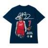 Aliyah Boston Indiana Fever round21 Unisex Player Graphic T-Shirt - Navy - Front View