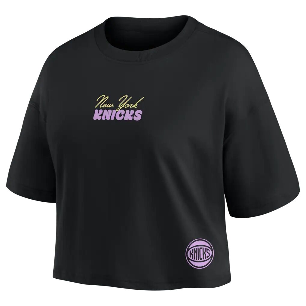 Jalen Brunson New York Knicks Fashion7 Women’s Name & Number Cropped Top