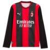 AC Milan Puma 2026/27 Home Replica Long Sleeve Jersey - - Detail View