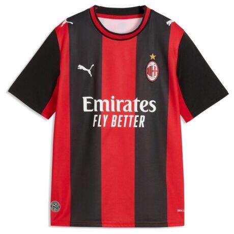 AC Milan Puma Youth 2026/27 Home Replica Jersey - - Detail View