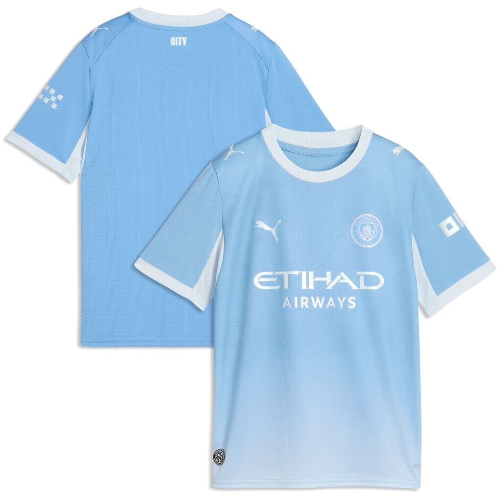 Manchester City Puma Youth 2026/27 Home Replica Jersey – Light Blue