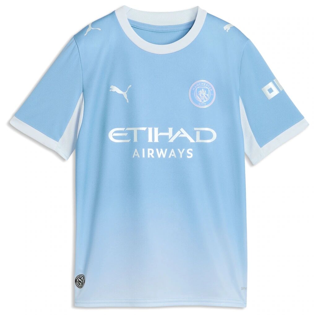 Manchester City Puma Youth 2026/27 Home Replica Jersey – Light Blue
