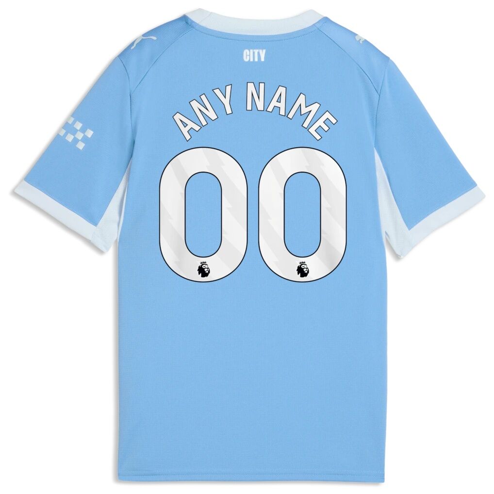 Manchester City Puma Youth 2026/27 Home Replica Custom Jersey – Light Blue