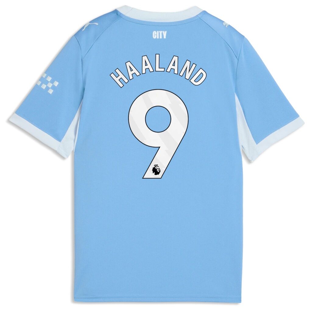 Erling Haaland Manchester City Puma Youth 2026/27 Home Replica Jersey - Light Blue