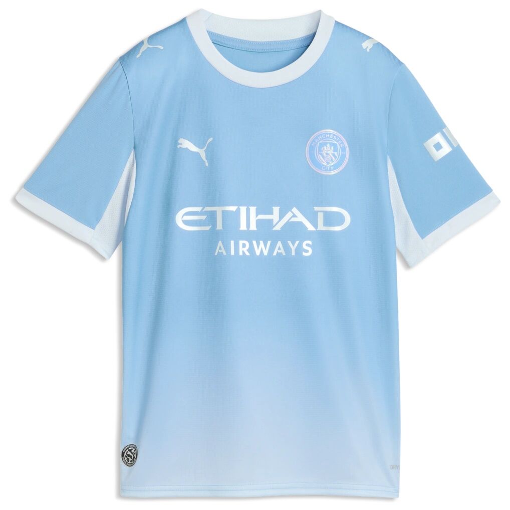 Erling Haaland Manchester City Puma Youth 2026/27 Home Replica Jersey - Light Blue