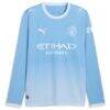 Phil Foden Manchester City Puma 2026/27 Home Replica Long Sleeve Jersey - - Side View