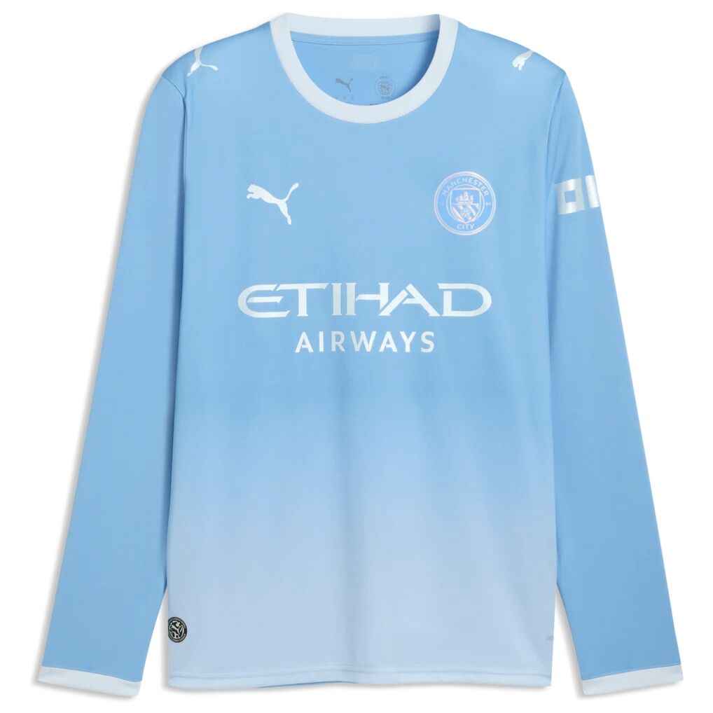 Phil Foden Manchester City Puma 2026/27 Home Replica Long Sleeve Jersey – Light Blue