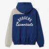 Los Angeles Dodgers Fear of God x MLB Unisex Half-Zip Raglan Sport Hoodie - - Detail View