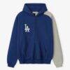 Los Angeles Dodgers Fear of God x MLB Unisex Half-Zip Raglan Sport Hoodie - - Side View