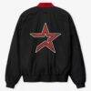 Houston Astros Fear of God x MLB Quarter-Zip Pullover - Black - Detail View