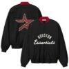 Houston Astros Fear of God x MLB Quarter-Zip Pullover - Black - Front View
