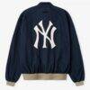 New York Yankees Fear of God x MLB Quarter-Zip Pullover - Navy - Detail View
