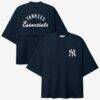 New York Yankees Fear of God x MLB 3/4 Sleeve Quarter-Zip Pullover - Navy - Front View