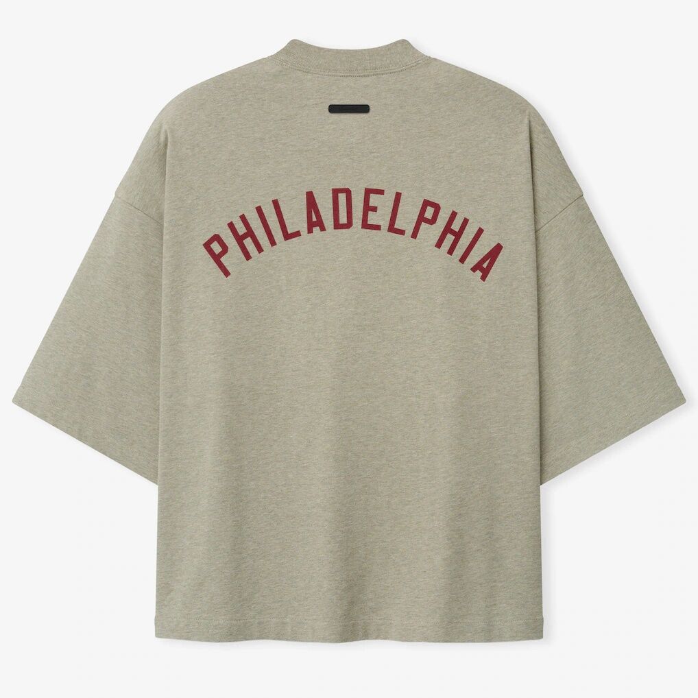 Philadelphia Phillies Fear of God x MLB Unisex Merch T-Shirt - Heather Gray