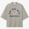 New York Mets Fear of God x MLB Unisex Merch T-Shirt - Gray - Front View