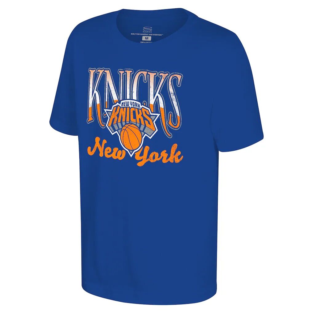 New York Knicks Stadium Essentials Youth Sky High T-Shirt – Royal