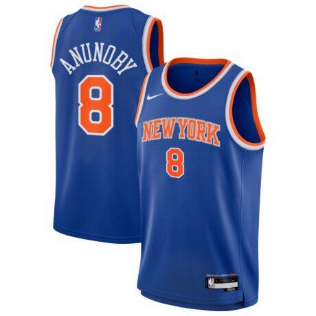 OG Anunoby New York Knicks Nike Youth Swingman Jersey - Blue - Front View