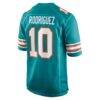 Jacob Rodriguez Miami Dolphins Nike Alternate Game Jersey - Aqua - Detail View