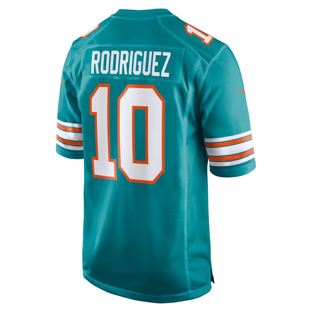 Jacob Rodriguez Miami Dolphins Nike Alternate Game Jersey - Aqua