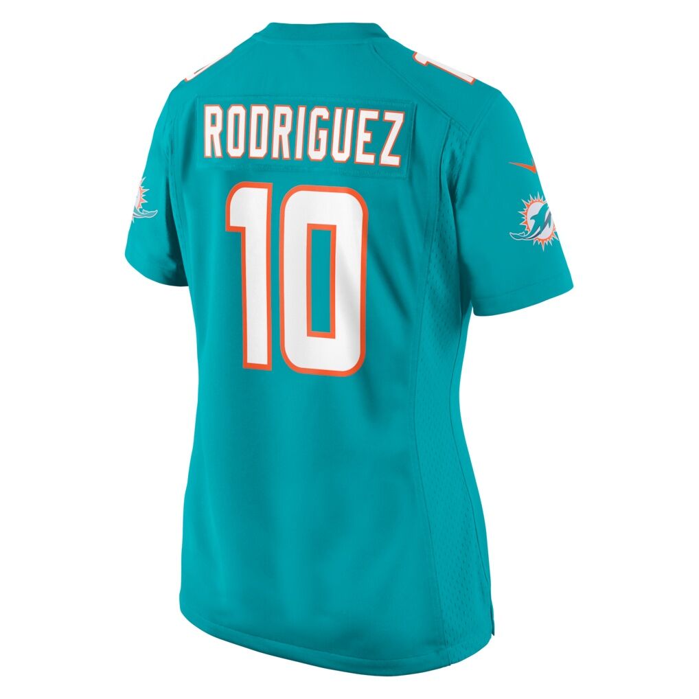 Jacob Rodriguez Miami Dolphins Nike Women's Team Game Jersey - Aqua
