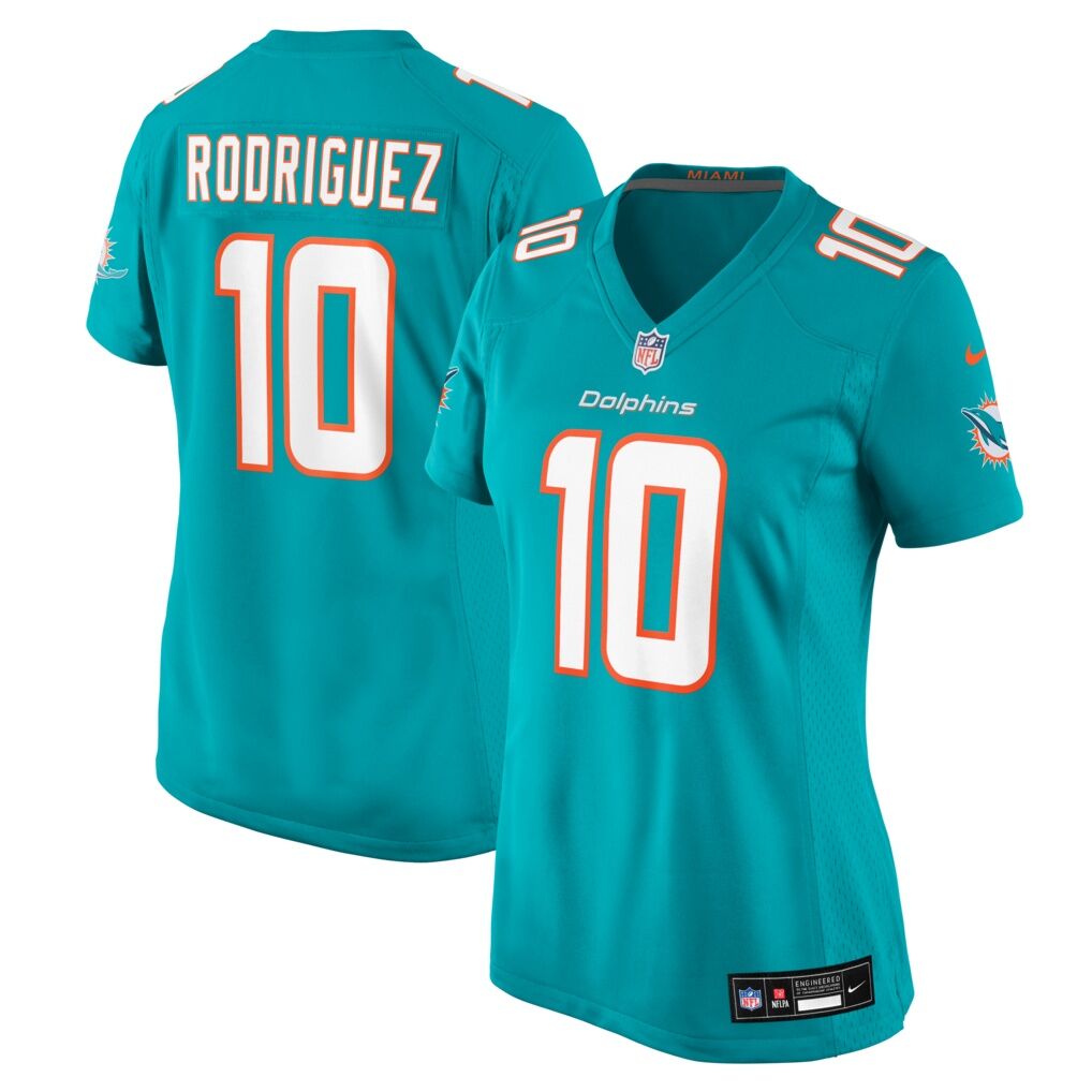 Jacob Rodriguez Miami Dolphins Nike Women's Team Game Jersey - Aqua