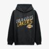 Austin Reaves Los Angeles Lakers Hustle Name & Number Hoodie - Black - Side View