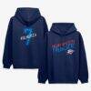 Chet Holmgren Oklahoma City Thunder Hustle Name & Number Hoodie - Navy - Front View