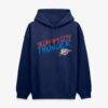 Chet Holmgren Oklahoma City Thunder Hustle Name & Number Hoodie - Navy - Side View