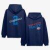 Shai Gilgeous-Alexander Oklahoma City Thunder Hustle Name & Number Hoodie - Navy - Front View
