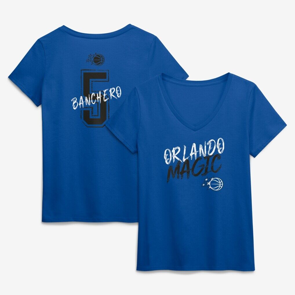 Paolo Banchero Orlando Magic Women's Hustle Name & Number V-Neck T-Shirt