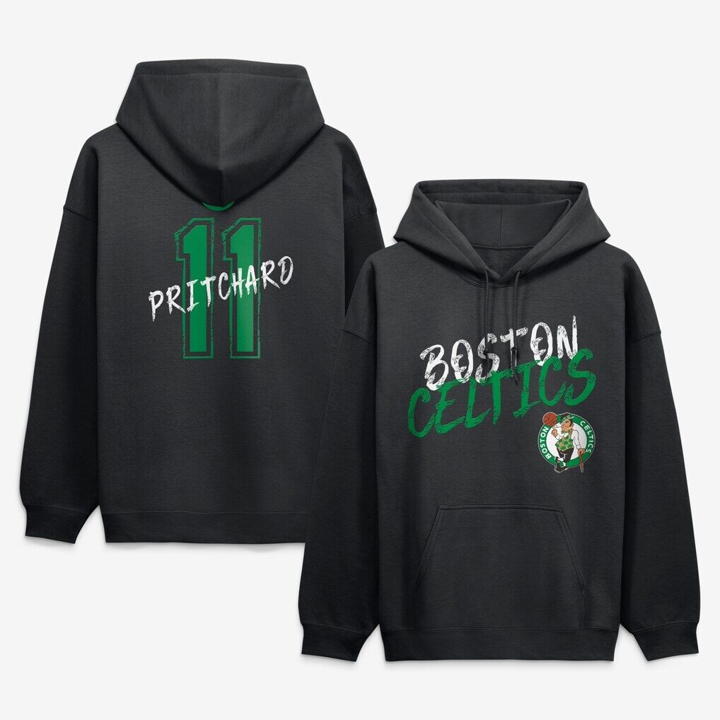 Payton Pritchard Boston Celtics Hustle Name & Number Hoodie
