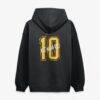 Luke Kennard Los Angeles Lakers Hustle Name & Number Hoodie - Black - Detail View