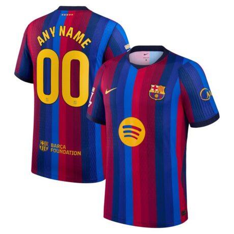 Barcelona Nike 2026/27 Home Match Authentic Custom Jersey - Red - Front View