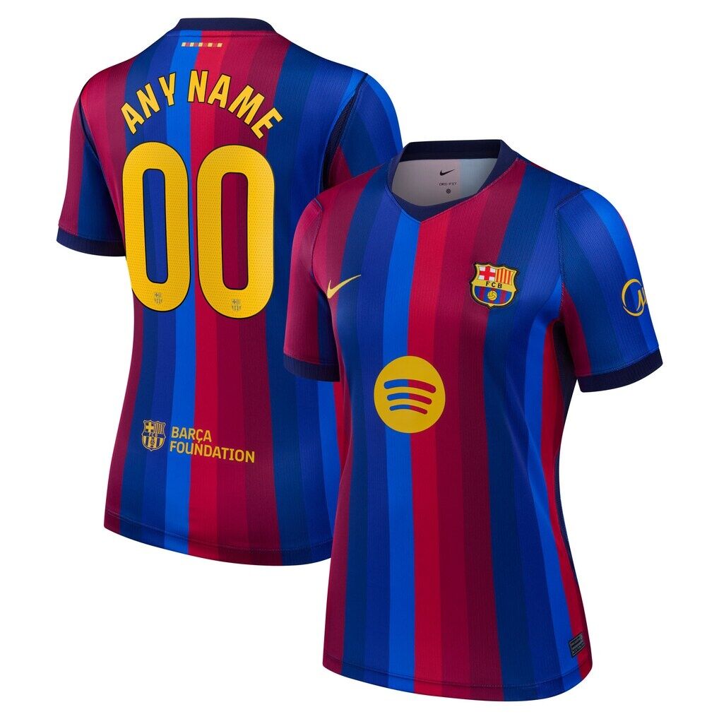 Barcelona Nike Women’s  2026/27 Home Stadium Replica Custom Jersey
