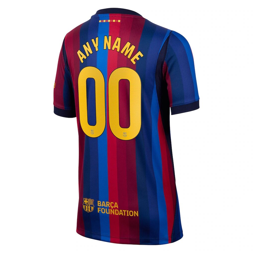 Barcelona Nike Youth 2026/27 Home Stadium Replica Custom Jersey