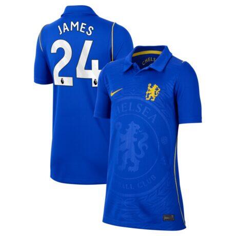 Reece James Chelsea Nike Youth 2026/27 Home Stadium Replica Jersey - Blue - Front View
